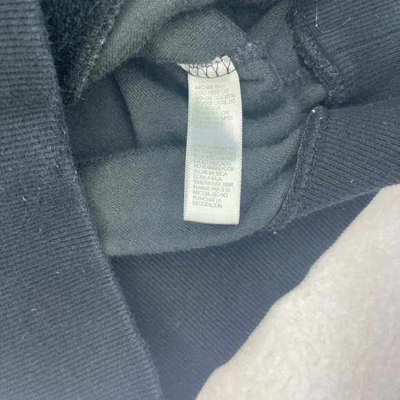 Marc Ecko Red by Marc Ecko Velour Zip Hoodie Black Pink Logo Girls M - Picture 5 of 6